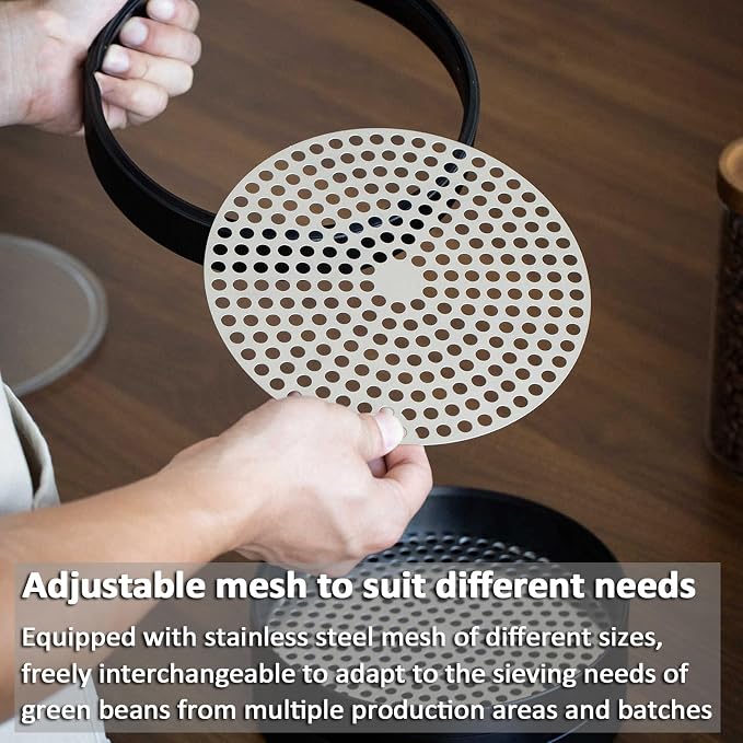 Coffee Bean Grading Sieve, 4 * 8 Inch Coffee Green Bean Round Sifter, - Image 5