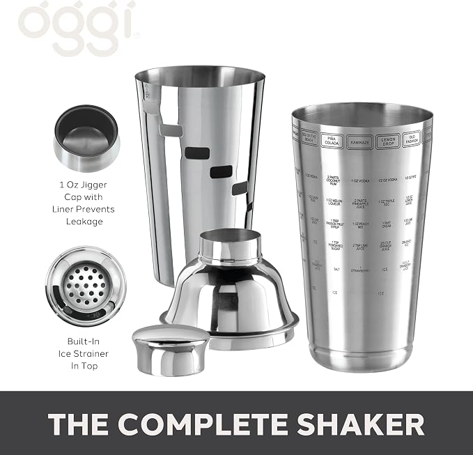 OGGI Dial A Drink Cocktail Shaker - Image 4