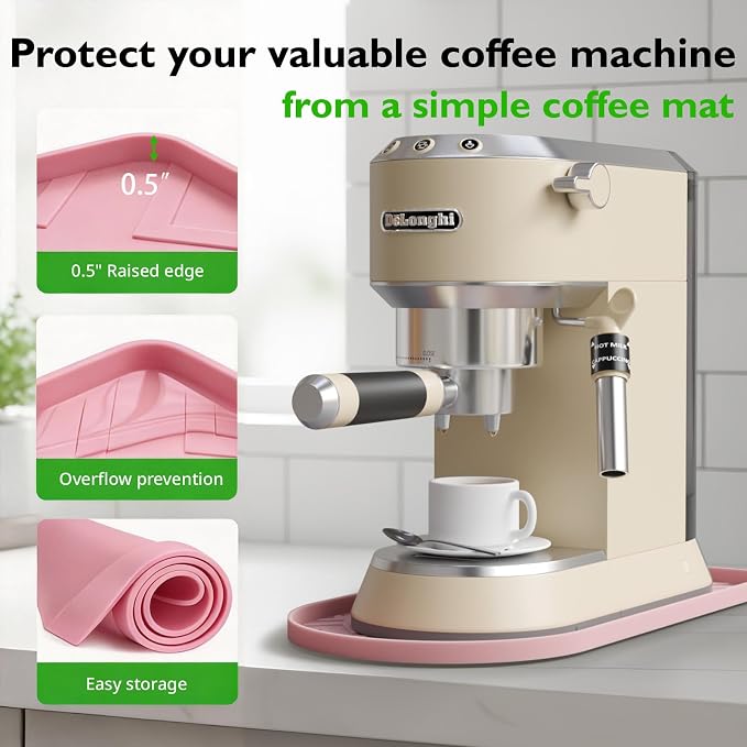 Silicone Coffee Mat, 15.8"x 7.8"in Bar Mat - Image 5