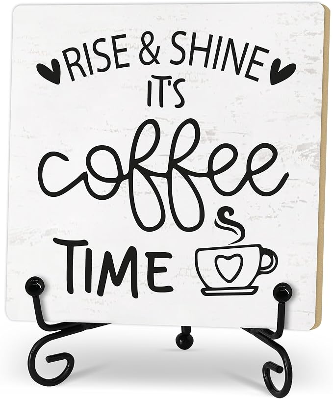 Coffee Desk Decor Sign, Coffee Time Sign by Zmyollo