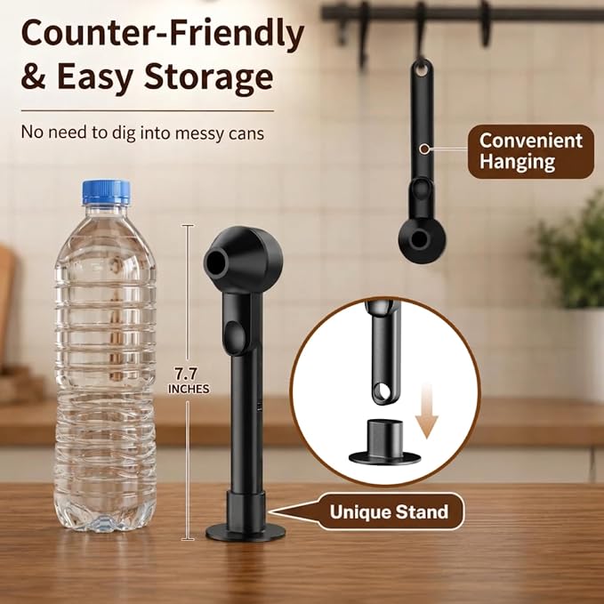 Coffee Scoop with Funnel for Ground Coffee, Protein Powder & Tea, for Reusable - Image 4