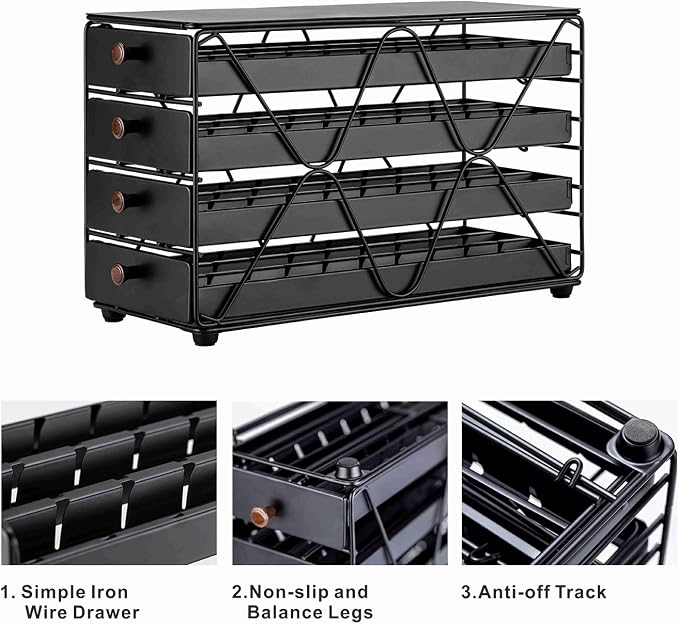 ZCDCP Coffee Pod Holder Drawer Storage, Compatible - Image 5