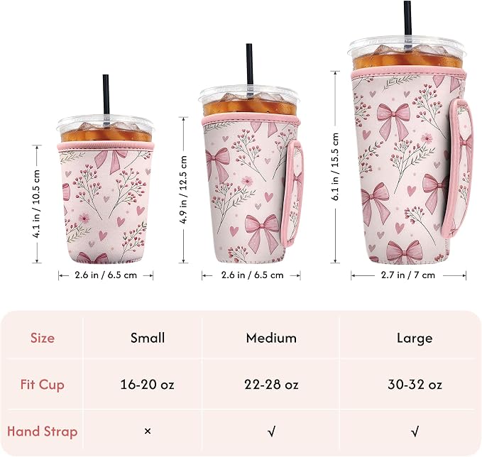 Reusable Insulated Neoprene Iced Coffee Sleeve - Image 4