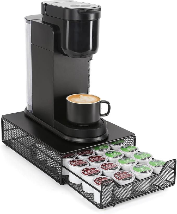 Compact Coffee Pod Holder Storage Drawer by SYSYLY