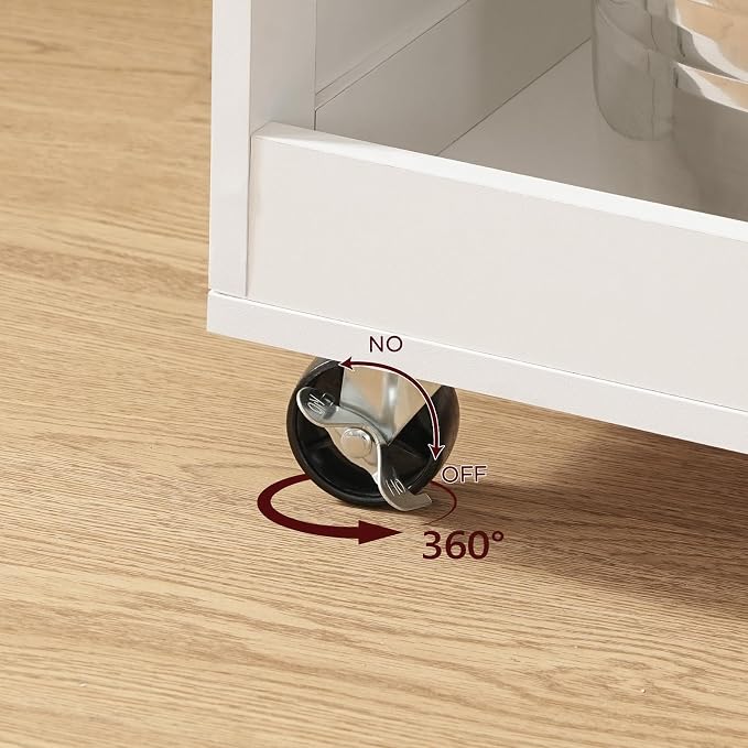 MAHANCRIS Kitchen Island with Power Outlet, Kitchen Storage Island with Drawer - Image 9