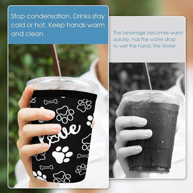 Paw Print Coffee Cup Sleeves - Image 6