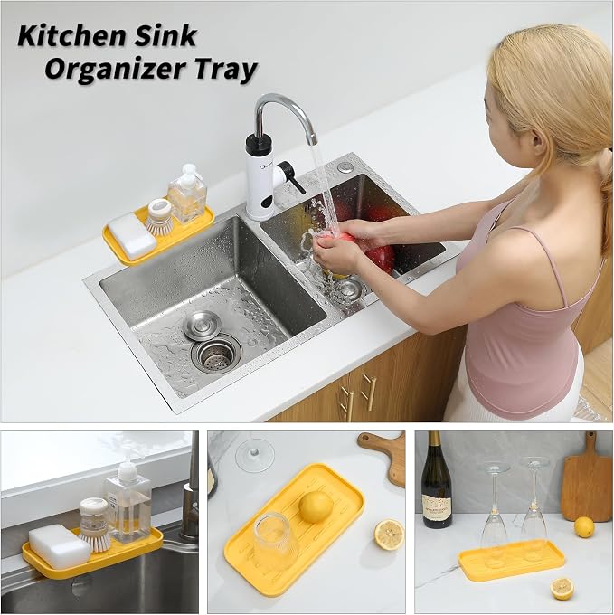 MicoYang Silicone Kitchen Sink Organizer Tray - Image 3