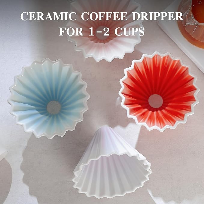 Bincoo Ceramic Coffee Dripper, Pour Over Coffee Dripper - Image 8