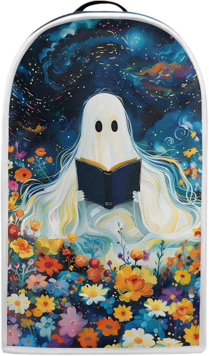 Floral Ghost Book Blender Dust Cover, Anti Fingerprint Polyester Stand Mixer or - Image 2