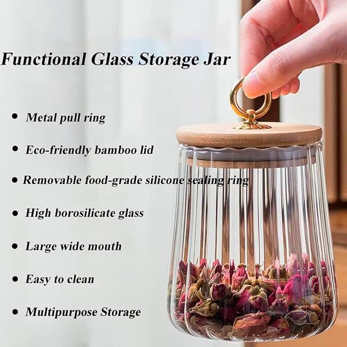 Viovian 50 FL OZ Large Glass Storage Jar - Image 7