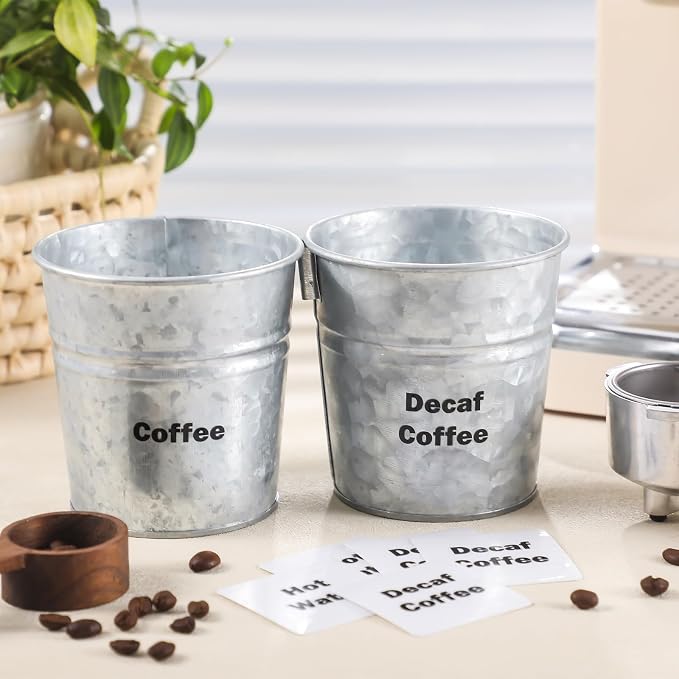 12 Pack Cling-on Labels for Hot Coffee Servers Clear Reusable Coffee Mug Labels - Image 5