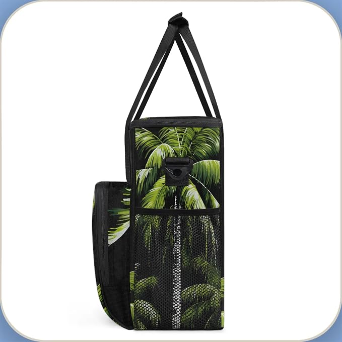 Tropical Plants Beach Palm Trees Coffee Maker Carring Bag, Large Insulated - Image 5