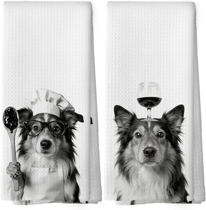 Funny Sheltie Hand Towels, Sheltie Gifts by XPH