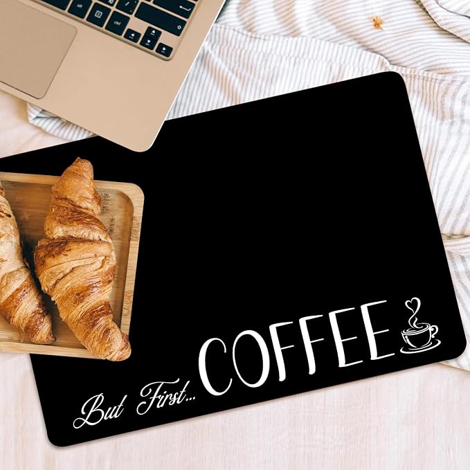 Coffee Bar Mat Rubber Dish Drying Mat - Image 3