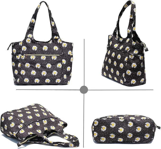 ESVAN Yoga Tote Bag Mat bag Women Shoulder Bags Carryall Tote - Image 7