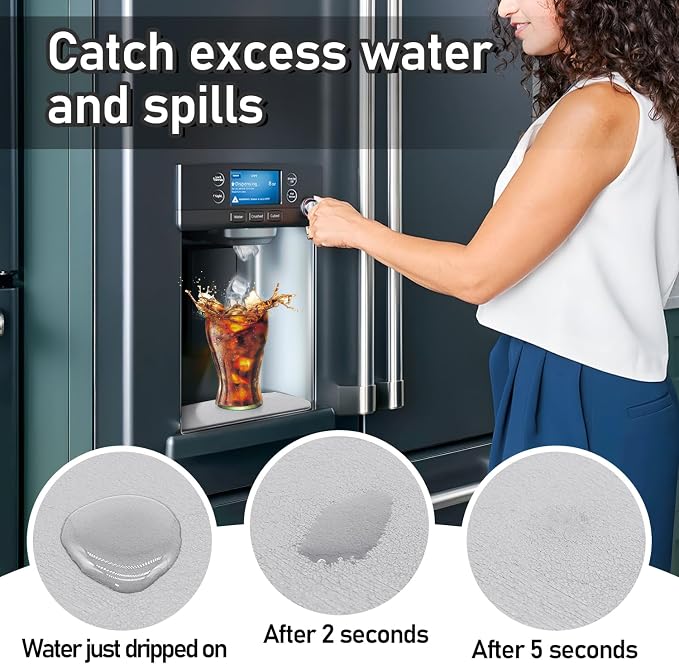LOPNUR Refrigerator Drip Tray Catcher 2 Pack - Image 3