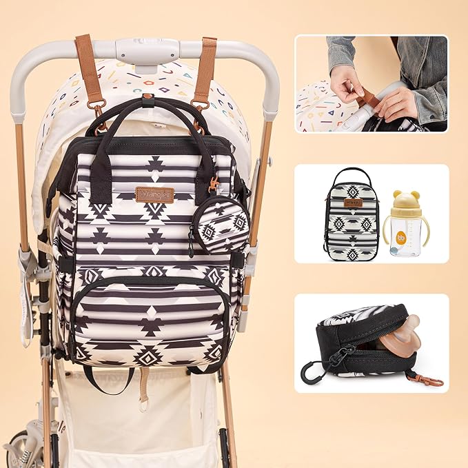 Montana West Wrangler Callie Diaper Bag Backpack - Image 4