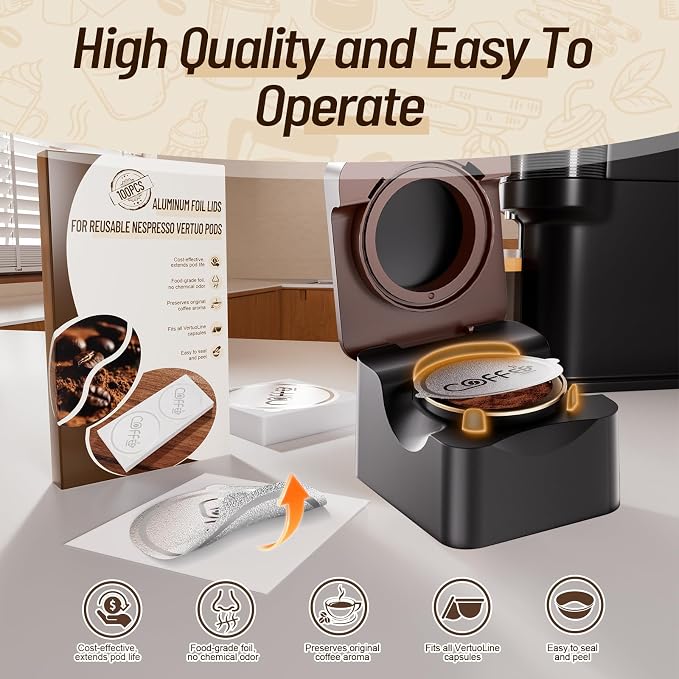 100 Pcs Aluminum Foil Seal Lids - Image 5