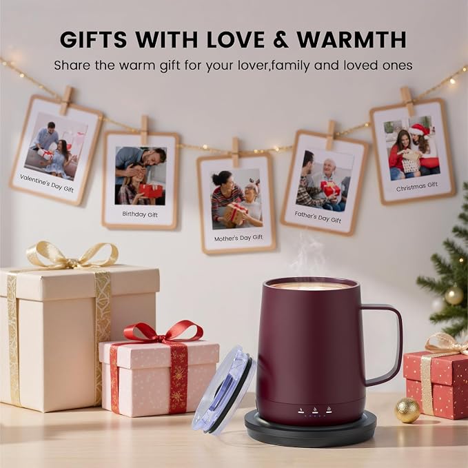 Smart Self Heating Coffee Mug, 14oz Temperature Control Coffee Mug, Hot up to - Image 2