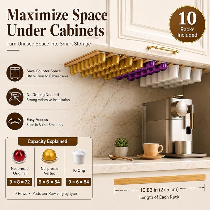 K Cup Holder, Wooden Coffee Pod Holder, Coffee Pod Storage - Image 5