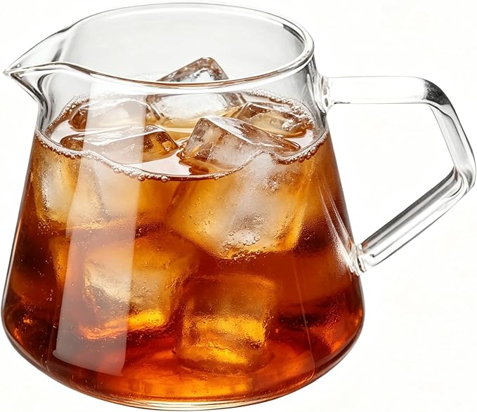 Clear Glass Coffee Server 650ml Hand Pour Carafe Pitcher - Image 9