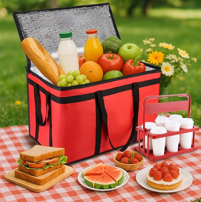 Cooler Insulated Food Delivery Bag & Drink Carrier - Image 5