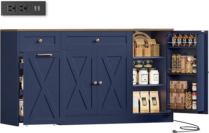 HOSTACK Multifunctional Storage Cabinet-59 Buffet Cabinet by HOSTACK