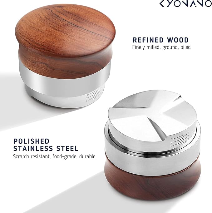 KYONANO 58mm Coffee Distributor & Espresso Tamper, Coffee Tamper Coffee Leveler - Image 2