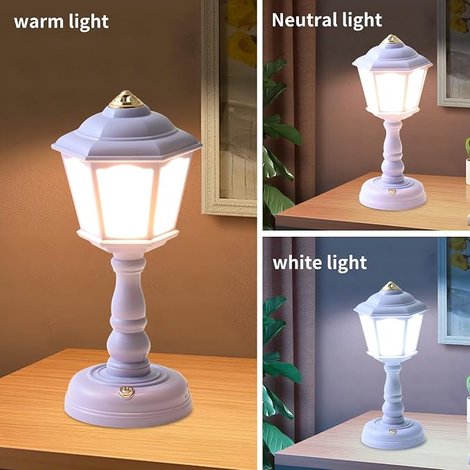 Mini Desk lamp Vintage, LED Desk Lamp Dimmable Table Lamp Reading Lamp - Image 3