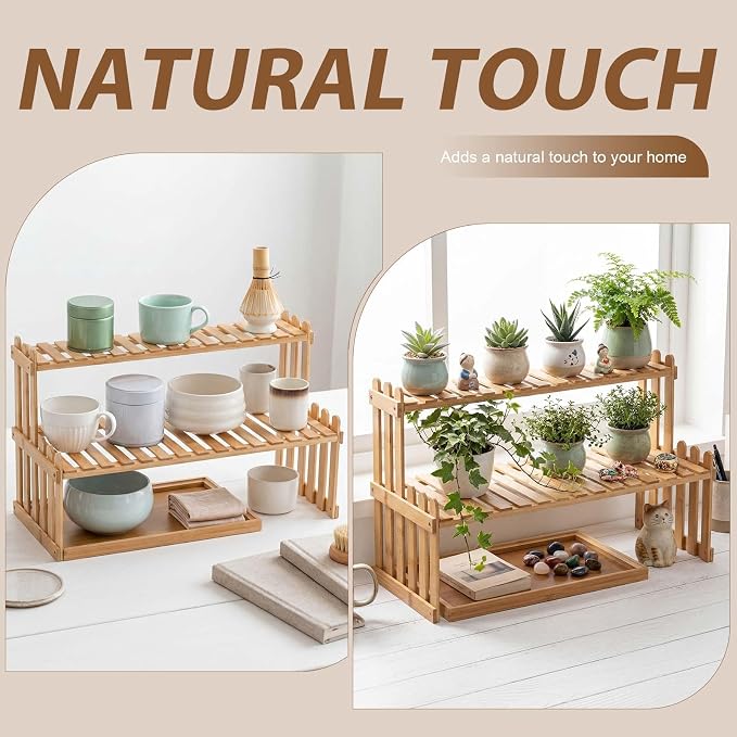 Kathfly 18.5" 2-tier Matcha Station Shelf Stand - Image 5