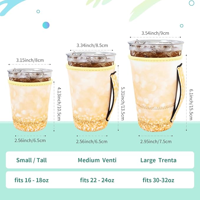 Iced Coffee Sleeve Insulator Sleeves - Image 2
