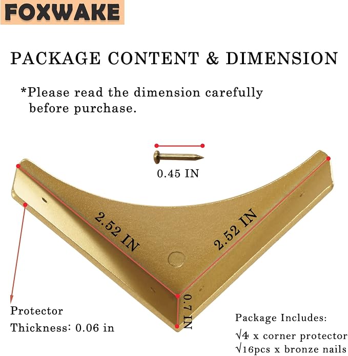 Gold Box Corner Protectors Metal - Image 3