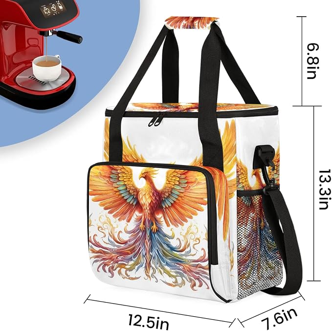 Phoenix Animals Coffee Maker Carring Bag, Large Insulated Storage Organizer - Image 2