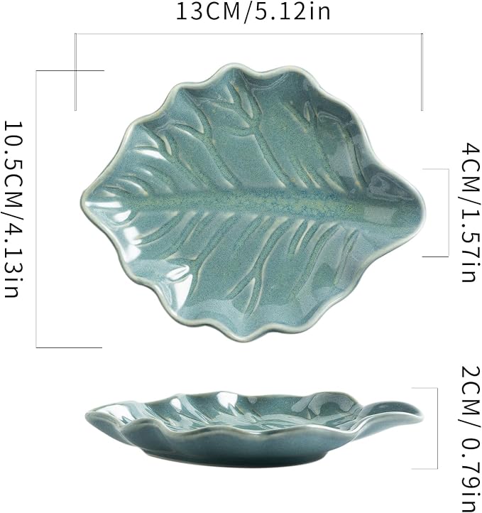 Ceramic Leaf Spoon Rest, Spoon Holder - Image 2