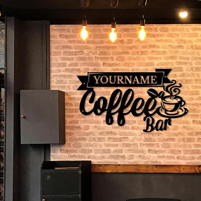 Custom Metal Coffee Bar Signs - Image 4