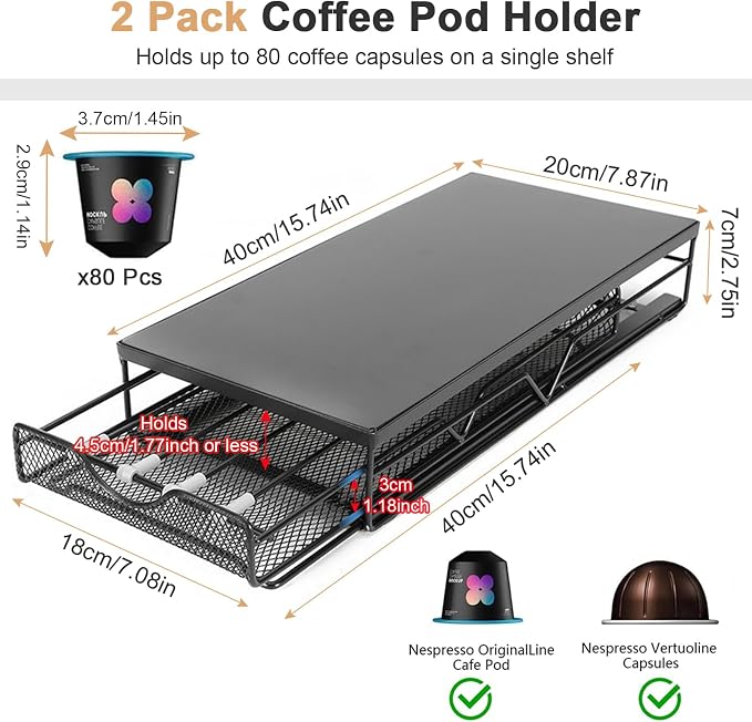 2 Pack Coffee Pod Drawer Compatible - Image 3
