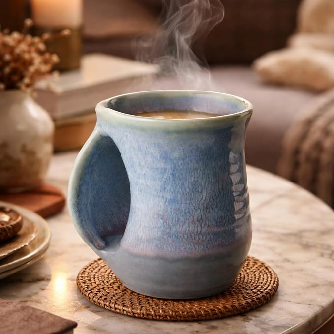Hand Warmer Mug, Ceramic and Hand Painted - Image 3