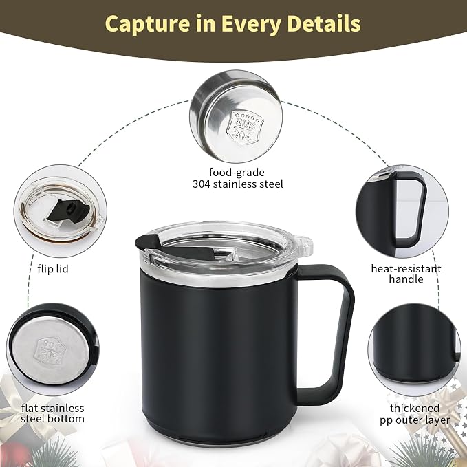 VOBAGA Coffee Mug Warmer &15oz Mug Set - Image 3