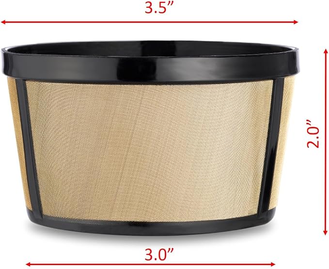 Reusable 4-5 Cup Basket Coffee Filter Fits Mr. Coffee, Hamilton Beach Coffee - Image 2