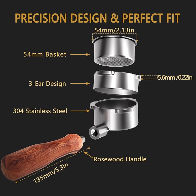 54mm Bottomless Portafilter for Breville Espresso Machines | 950 Precision - Image 5