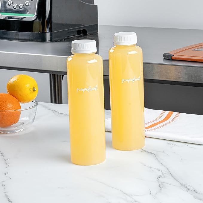 Restaurantware Label Tek 1.9 x 1 Inch Grapefruit Juice Bottle Labels 100 - Image 3
