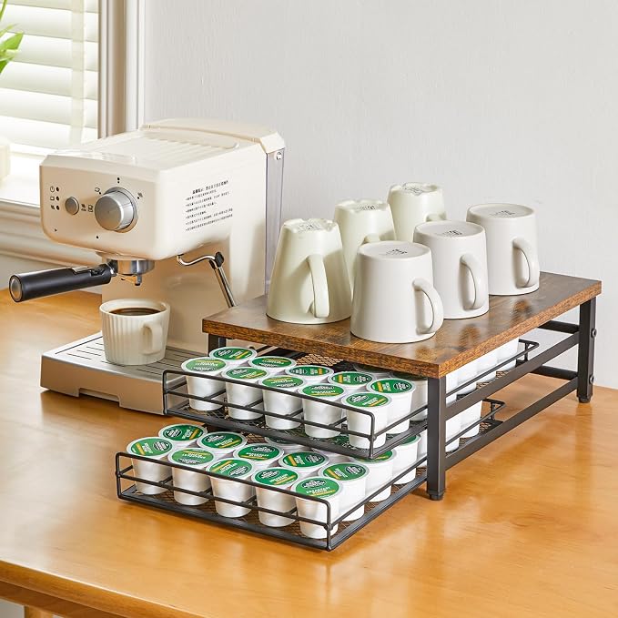 IBUYKE 2-Tier Coffee Pod Drawer Holder - Image 9