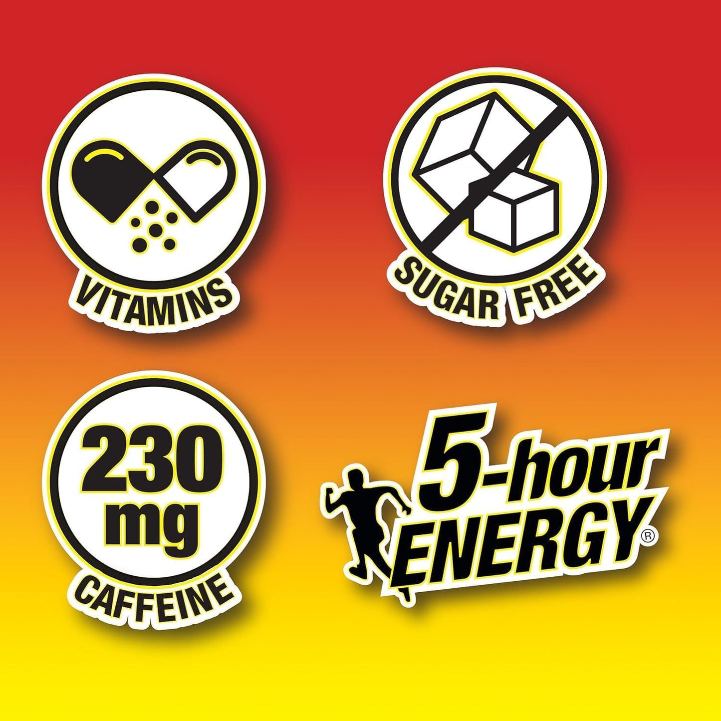 5-hour ENERGY Extra Strength Energy Shot, Cherry Flavor,1.93oz, 20-Pack, Zero Sugar