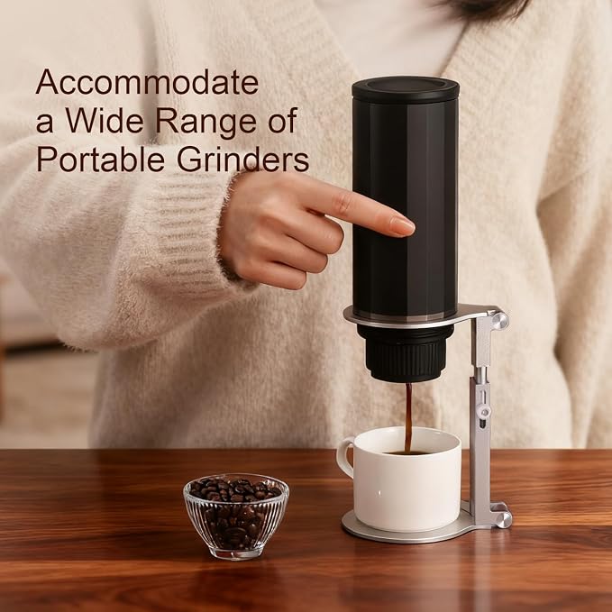 Pour Over Coffee Maker Stand, Adjustable & Foldable Portable Electric Espresso - Image 2