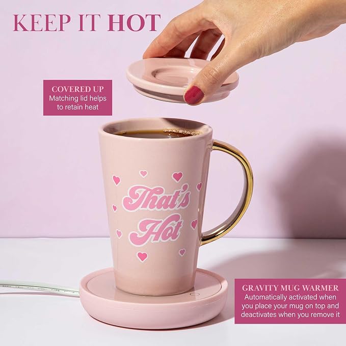 Paris Hilton Electric Mug Warmer Set, Electric Gravity Mug Warmer - Image 4