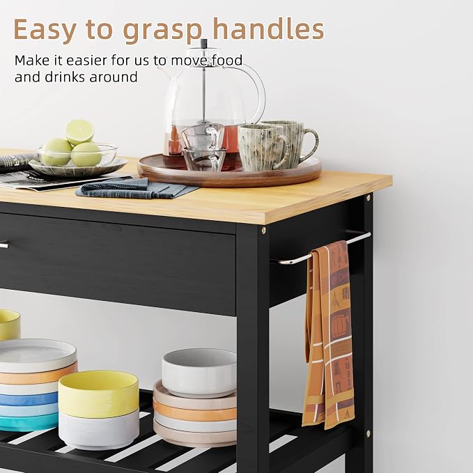 Shintenchi Kitchen Island Cart - Image 5