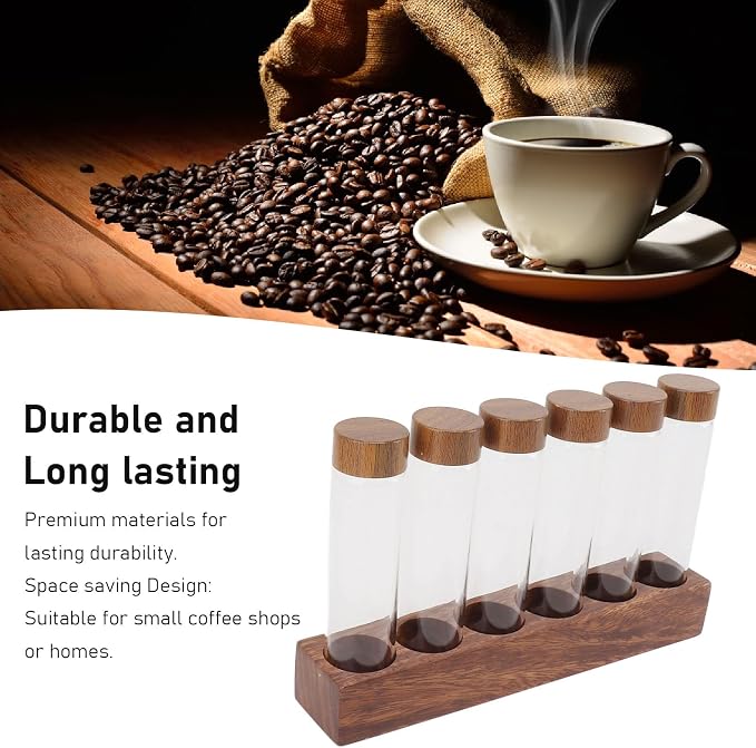Fockety Coffee Bean Storage Tubes Single Dose, Dosing Glass Vials - Image 3