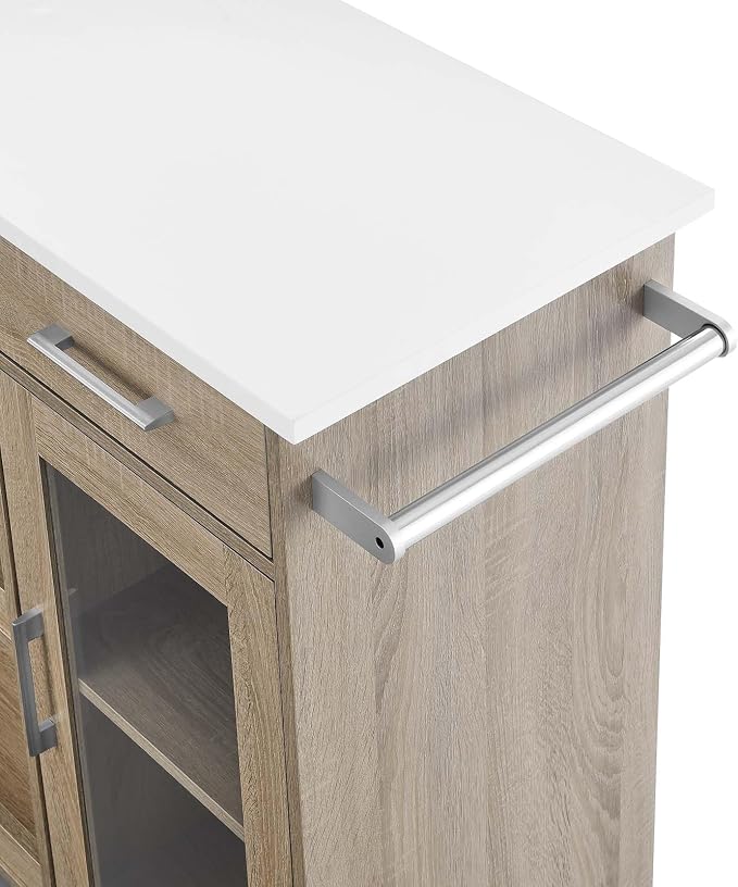 Modway Culinary Rolling Kitchen Cart - Image 7