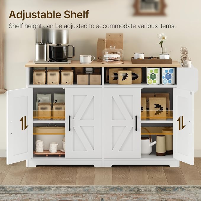 YATINEY Coffee Bar Cabinet, Kitchen Island - Image 4