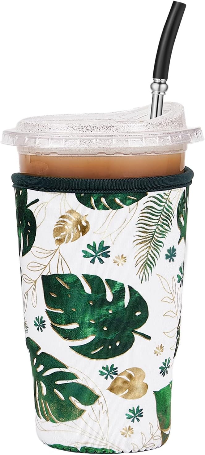 Iced Coffee Sleeve Reusable Large 30-32oz by Cavllson